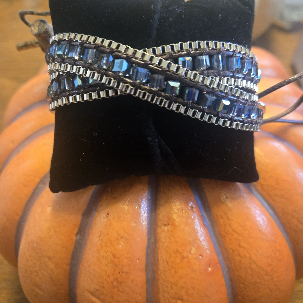 Park Lane Silver and Blue Bracelet